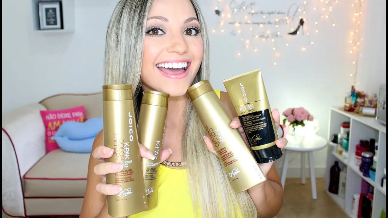 Imagem video aula bia munstein tratamento cabelos danificados joico k pak reconstrucao acida passo a passo revitaluxe.webp