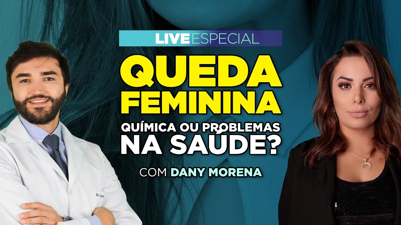 Imagem video aula doutor lucas fustinoni cabelo de mulher queda feminina qumica ou problema na sade.webp