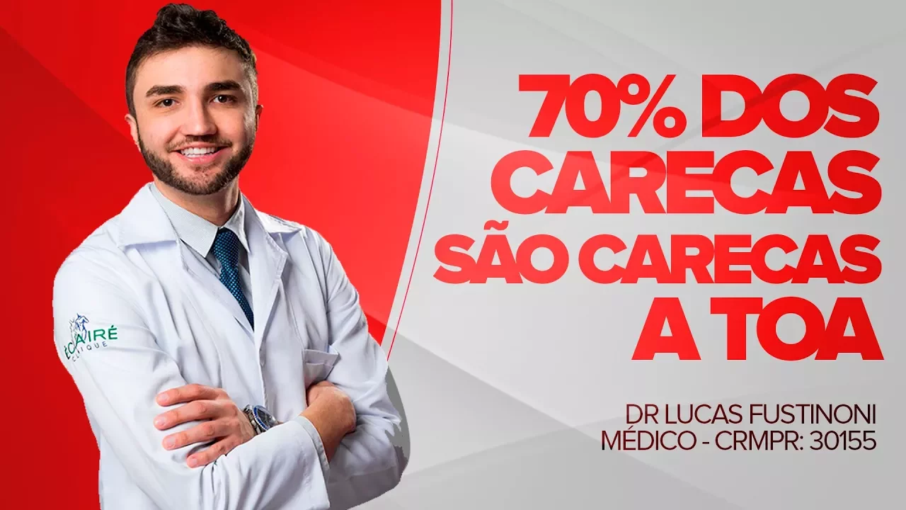 Imagem video aula doutor lucas fustinoni cuidados com cabelo 70 dos carecas sao carecas a toa dr medico crmpr 30155.webp