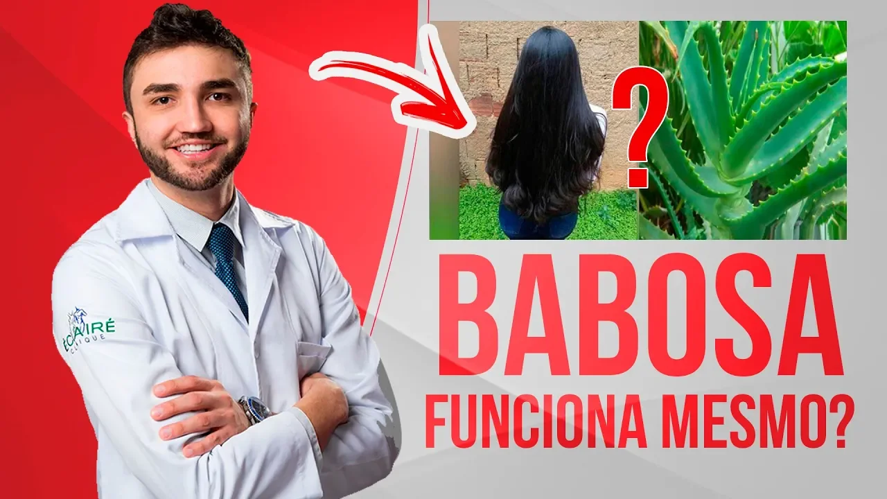 Imagem video aula doutor lucas fustinoni cuidados com cabelo babosa no cabelo funciona o que diz a ciencia dr medico.webp