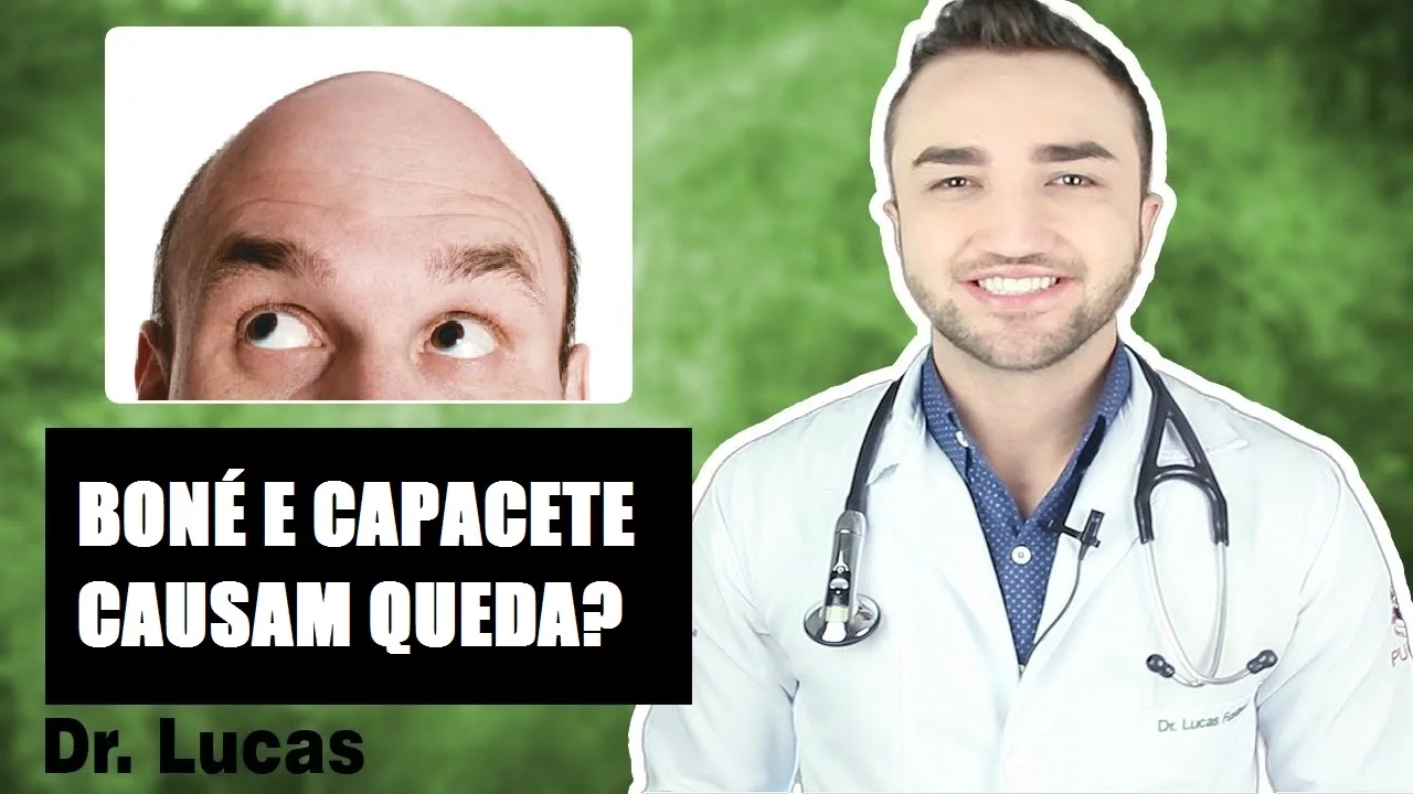 Imagem video aula doutor lucas fustinoni cuidados com cabelo bone e capacete causam queda de cabelo dr.webp