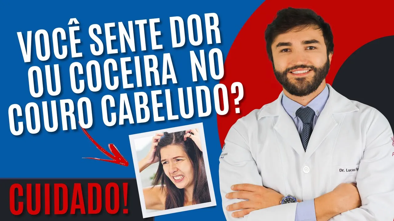 Imagem video aula doutor lucas fustinoni cuidados com cabelo coceira e dor no couro cabeludo como aliviar.webp