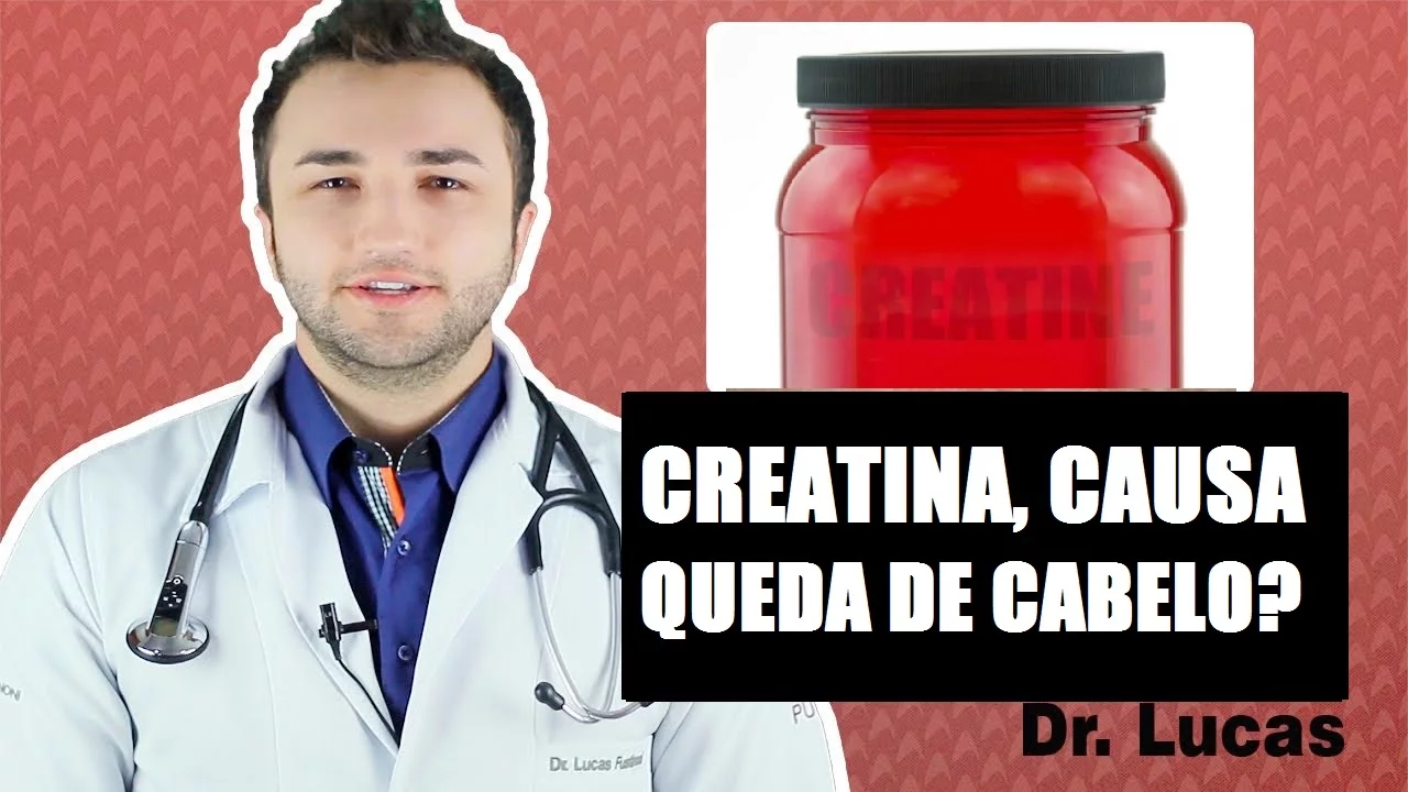 Imagem video aula doutor lucas fustinoni cuidados com cabelo creatina causa queda de cabelo o que diz a ciencia dr.webp