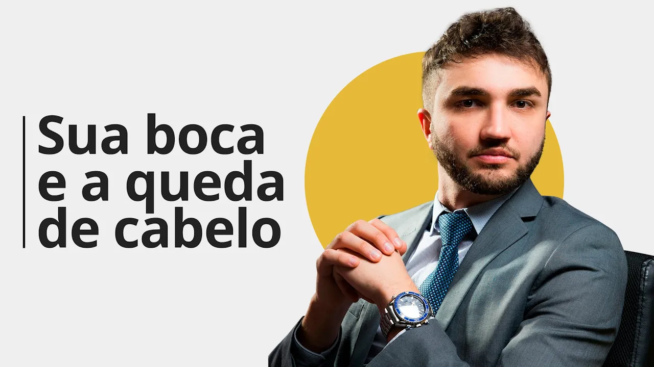 Imagem video aula doutor lucas fustinoni cuidados com cabelo doencas na boca podem causar queda de cabelo dr.webp