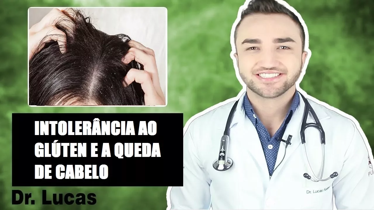 Imagem video aula doutor lucas fustinoni cuidados com cabelo intolerancia ao gluten e a queda de cabelo dr.webp