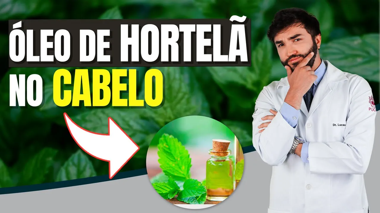 Imagem video aula doutor lucas fustinoni cuidados com cabelo oleo de hortela o que diz a ciencia sobre o uso topico no couro cabeludo.webp