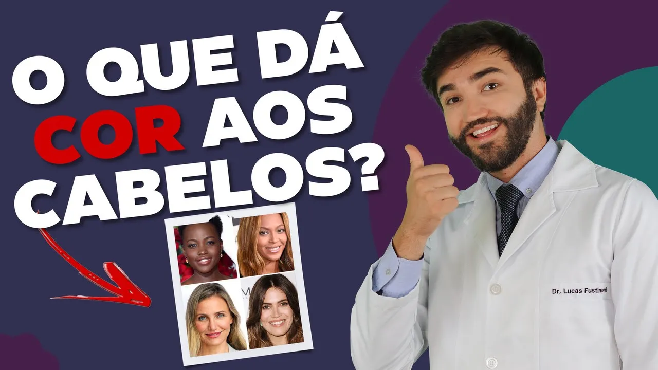Imagem video aula doutor lucas fustinoni cuidados com cabelo porque os cabelos possuem cores diferentes.webp