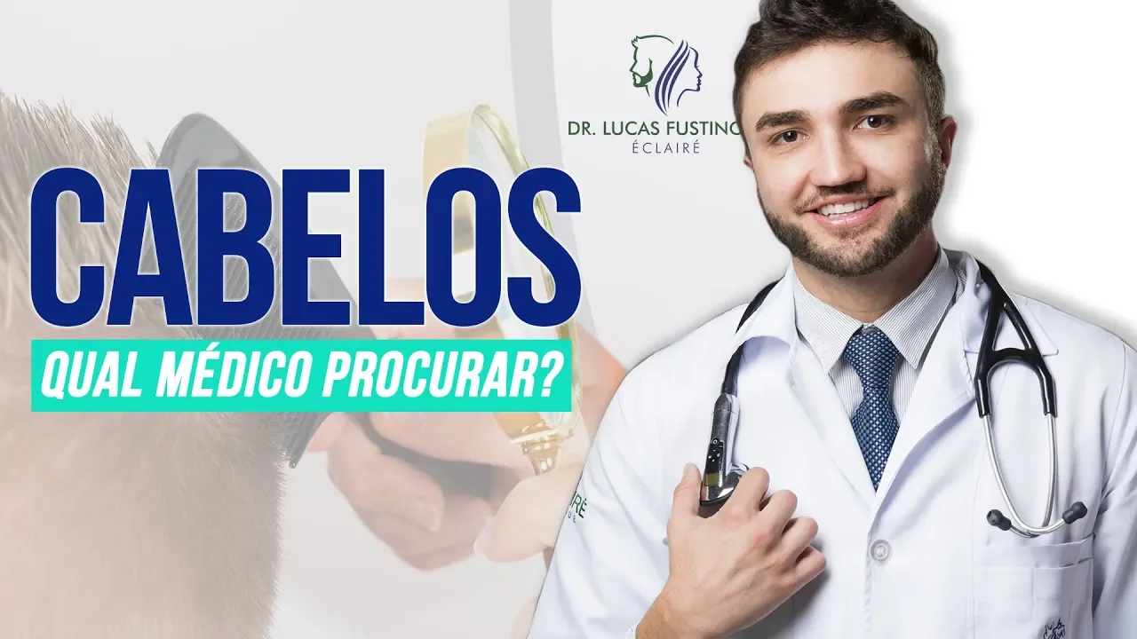 Imagem video aula doutor lucas fustinoni cuidados com cabelo qual medico trata queda de cabelo e calvice dr.webp