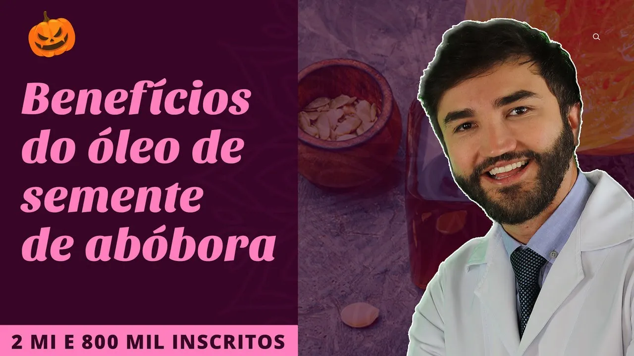Imagem video aula doutor lucas fustinoni cuidados com cabelo semente de abobora e seus beneficios para a saude.webp