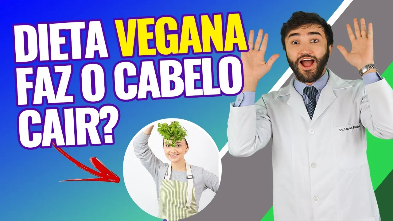 Imagem video aula doutor lucas fustinoni cuidados com cabelo ser vegano ou vegetariano aumenta faz o cabelo cair.webp