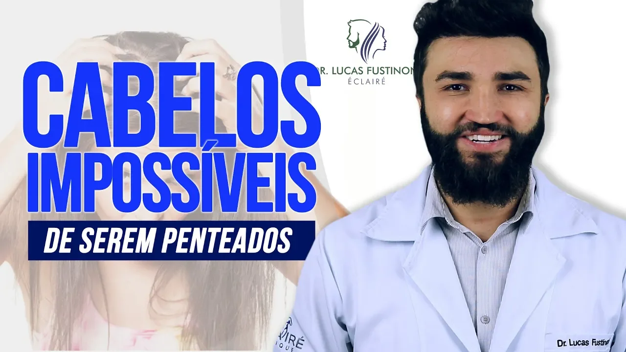 Imagem video aula doutor lucas fustinoni cuidados com cabelo sindrome do cabelo impenteavel curiosidade sobre cabelos armados dr.webp