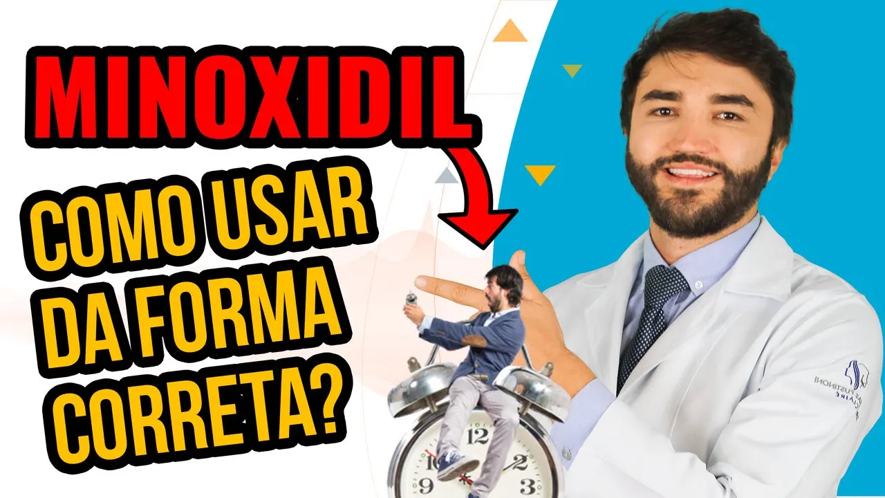 Imagem video aula doutor lucas fustinoni cuidados com cabelo tempo de uso do minoxidil voce sabe usar do jeito certo.webp