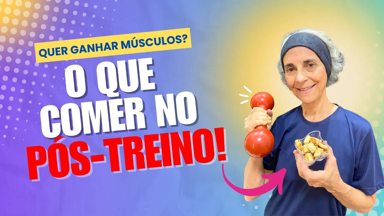 Imagem video aula doutora angela xavier dicas alimentacao pos treino o que comer para crescer musculos e recuperar energia.webp