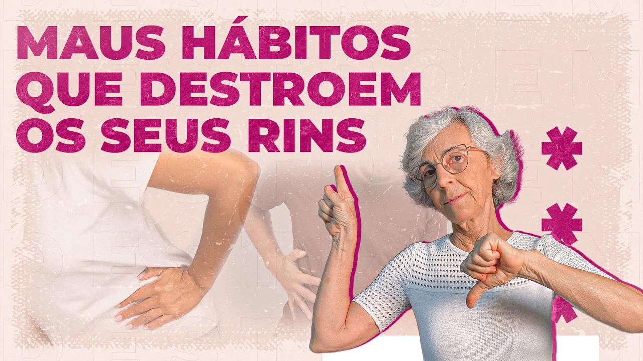 Imagem video aula doutora angela xavier saude tratamentos cuidado maus habitos que destroem os seus rins.webp