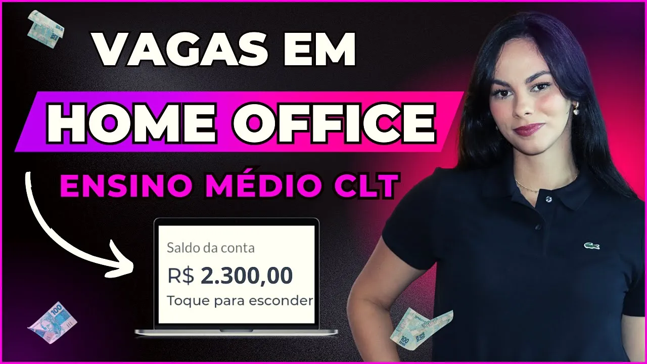 Imagem video aula elisa miranda home office varias vagas em home office 2023 com carteira assinada ensino medio trabalhe em casa pela internet.webp