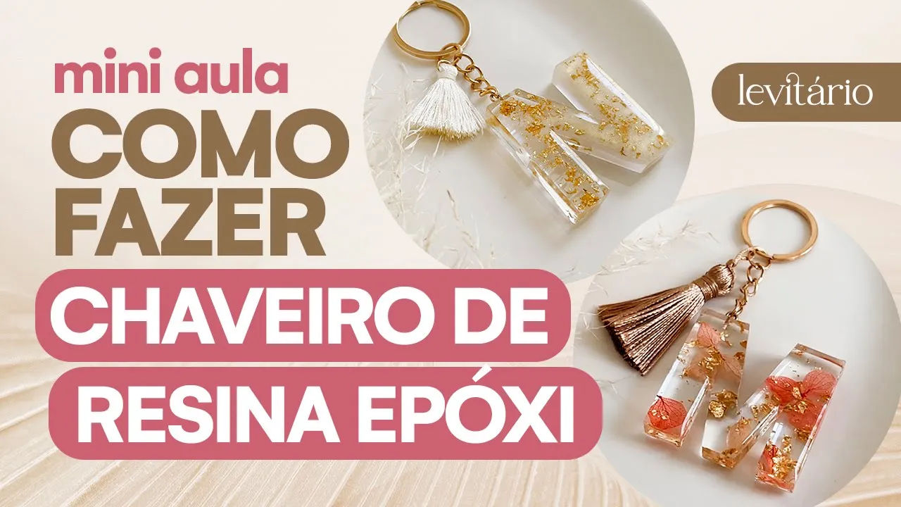 Imagem video aula levitario resinas curso de resina como fazer chaveiro de resina epoxi diy aula 01.webp