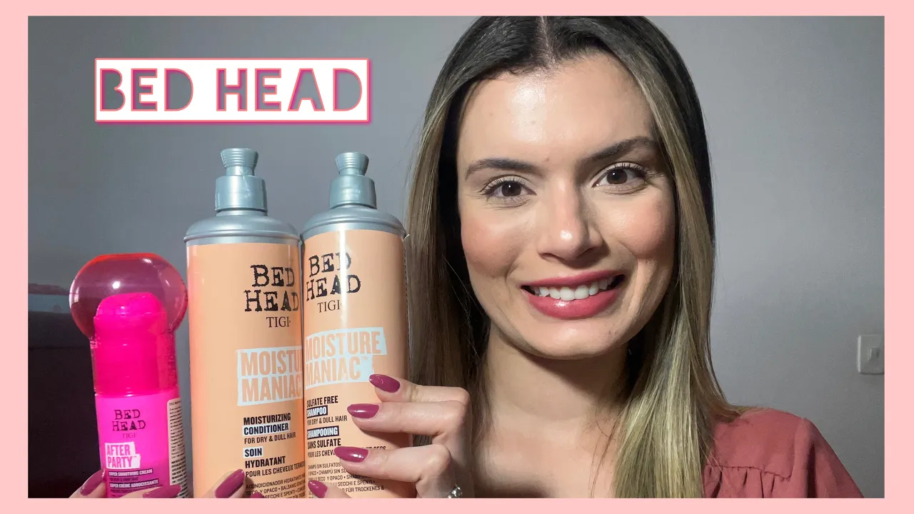 Imagem video aula paula rabelo cabelo loiro bed head moisture maniac e after party paula rabelo.webp