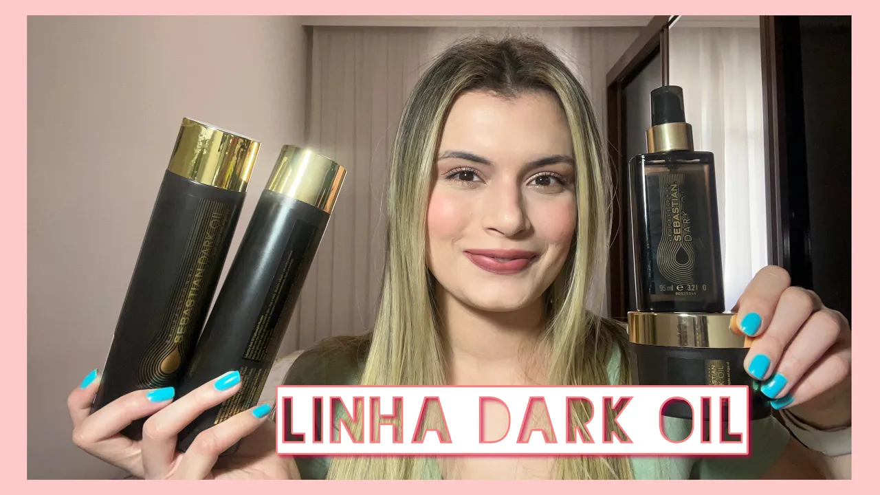 Imagem video aula paula rabelo cabelo loiro linha dark oil sebastian paula rabelo.webp