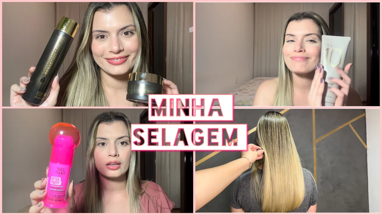 Imagem video aula paula rabelo cabelo loiro meus cuidados pre e pos selagem paula rabelo.webp