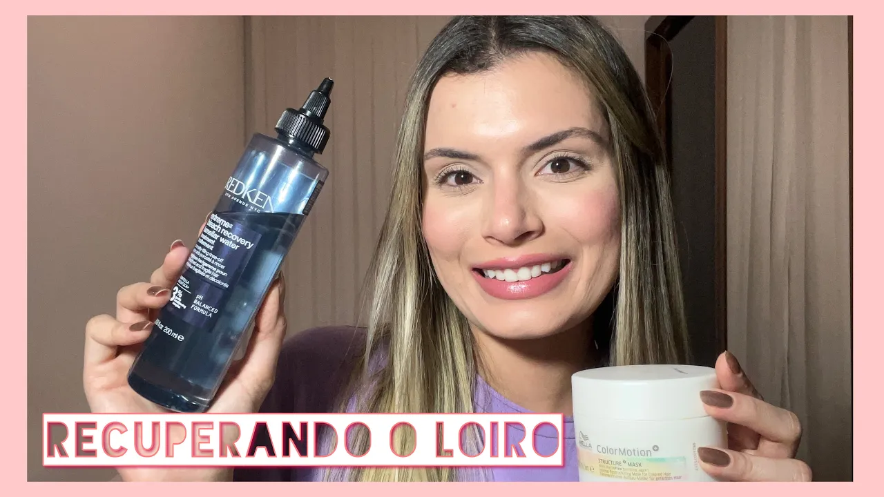 Imagem video aula paula rabelo cabelo loiro recuperando o cabelo loiro produtos potentes que amo paula rabelo.webp