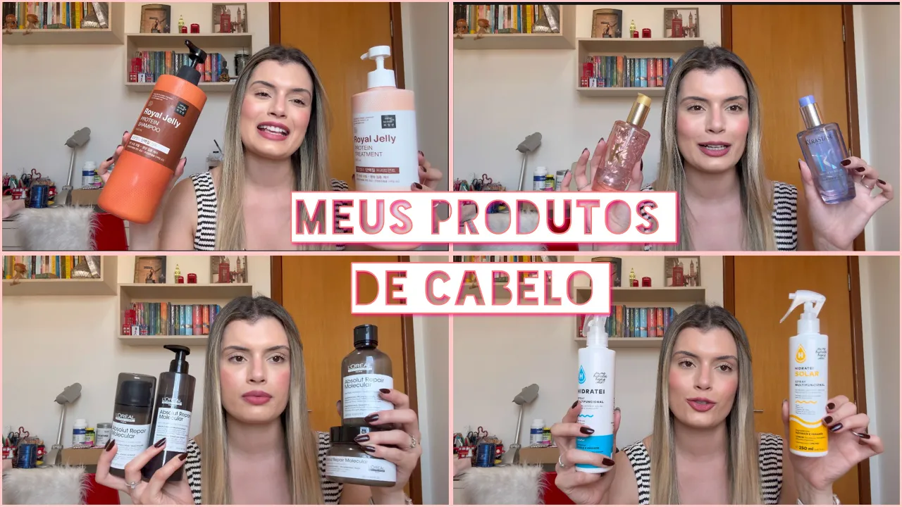 Imagem video aula paula rabelo cabelo loiro todos os meus produtos de cabelo em 2025 paula rabelo.webp