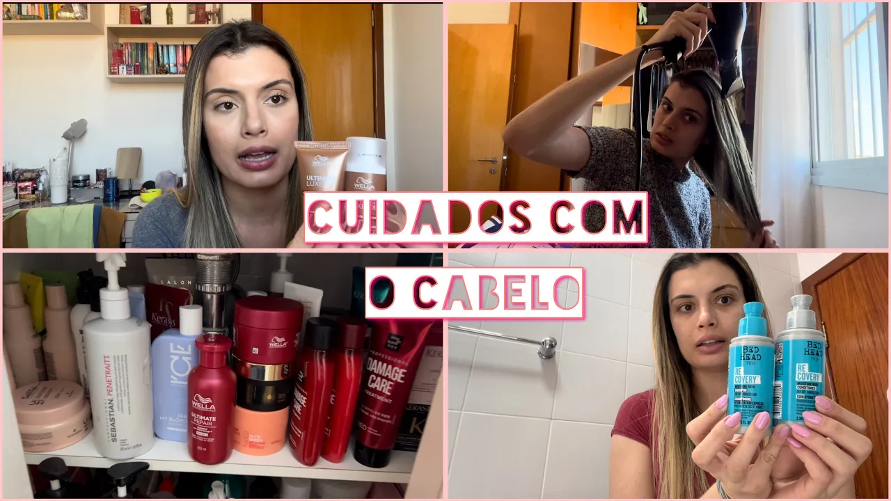 Imagem video aula paula rabelo cabelo loiro uma semana de cuidados com o cabelo testando produtos novos paula rabelo.webp
